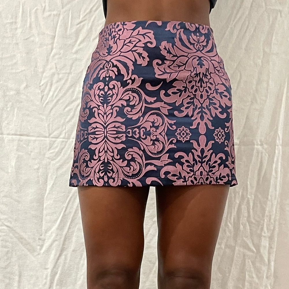 Satin Mini Skirt